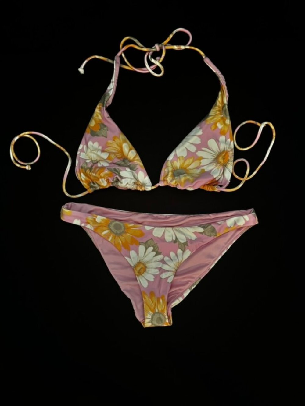 Pink Floral Bikini / XS